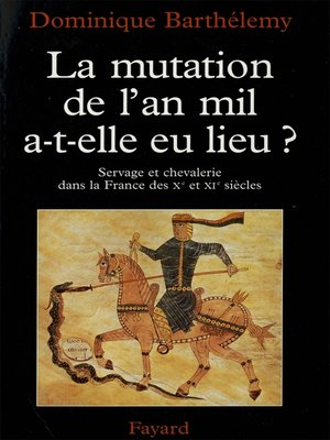 cover image of La Mutation de l'an mil a-t-elle eu lieu ?